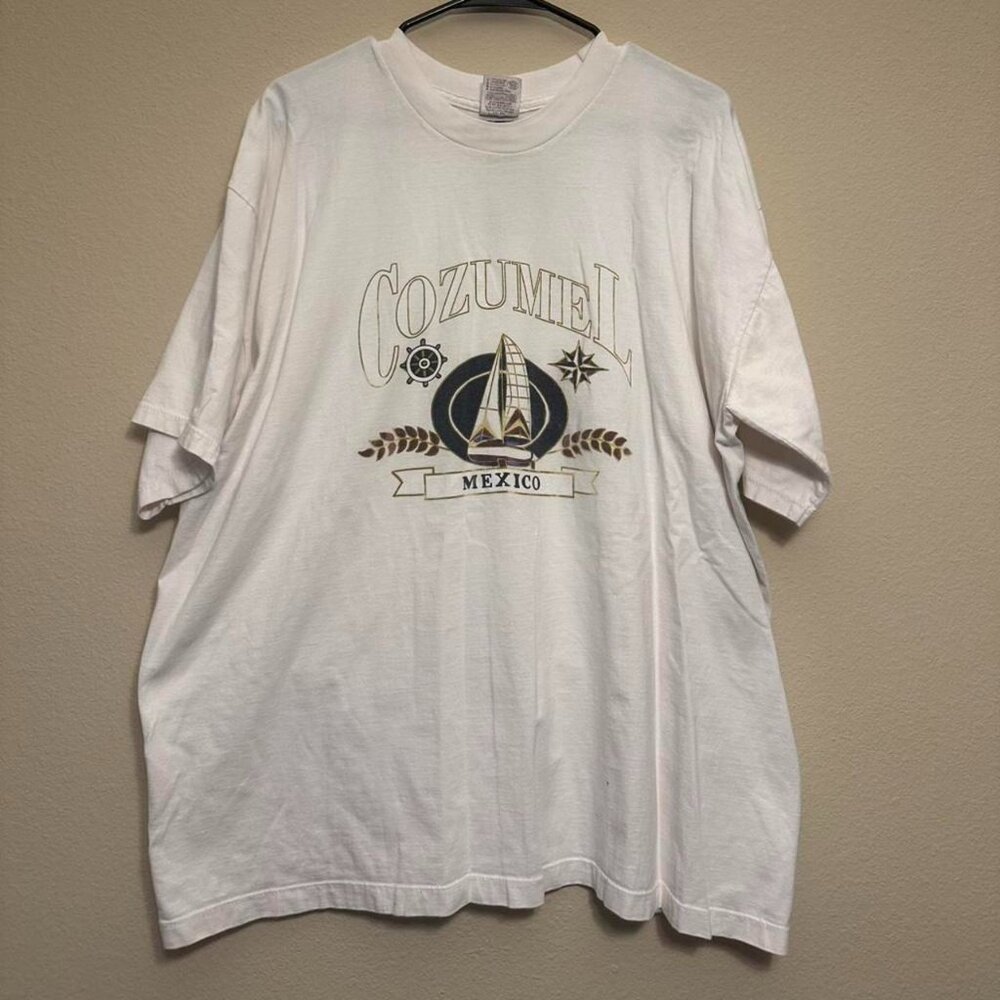 Vintage Cozumel Mexico White Vacation Tee